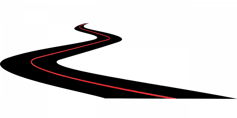 Straße mit Kurven